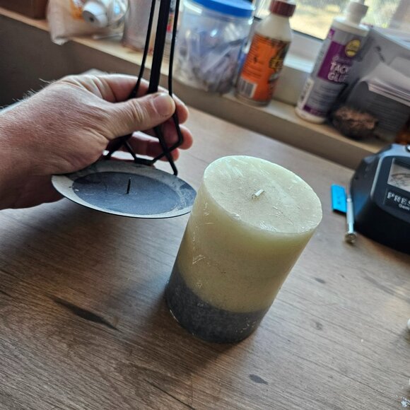 Catholic cross candle holder - Picture 3 of 3